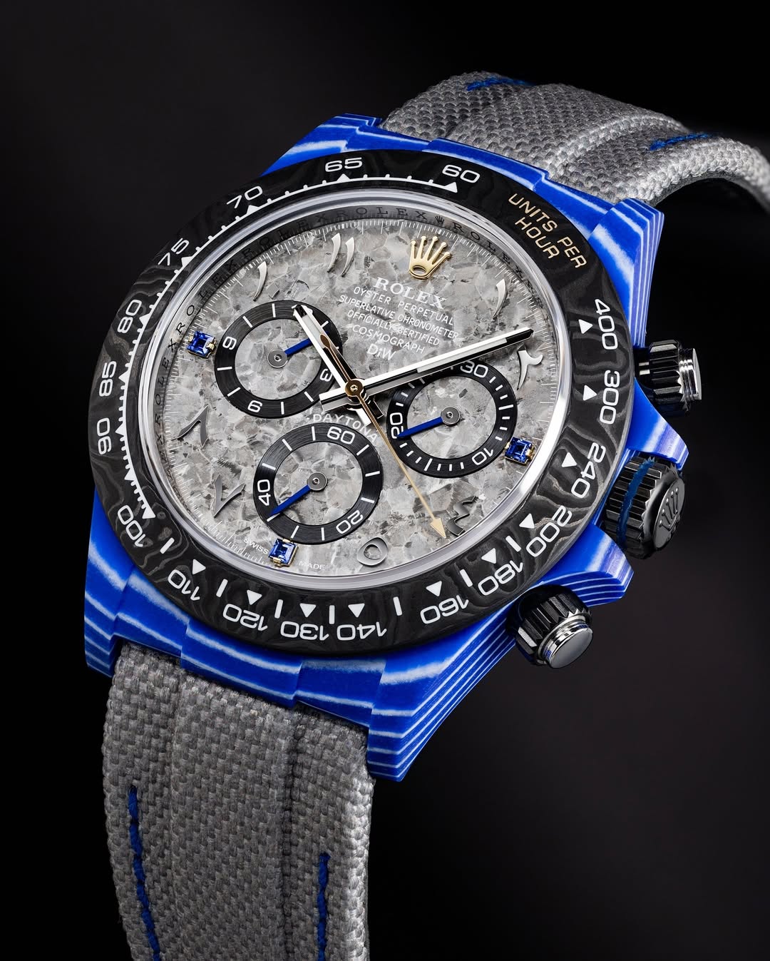 Rolex DiW Daytona Liquid Titanium Dial CarboQuartz【1:1 Replica】