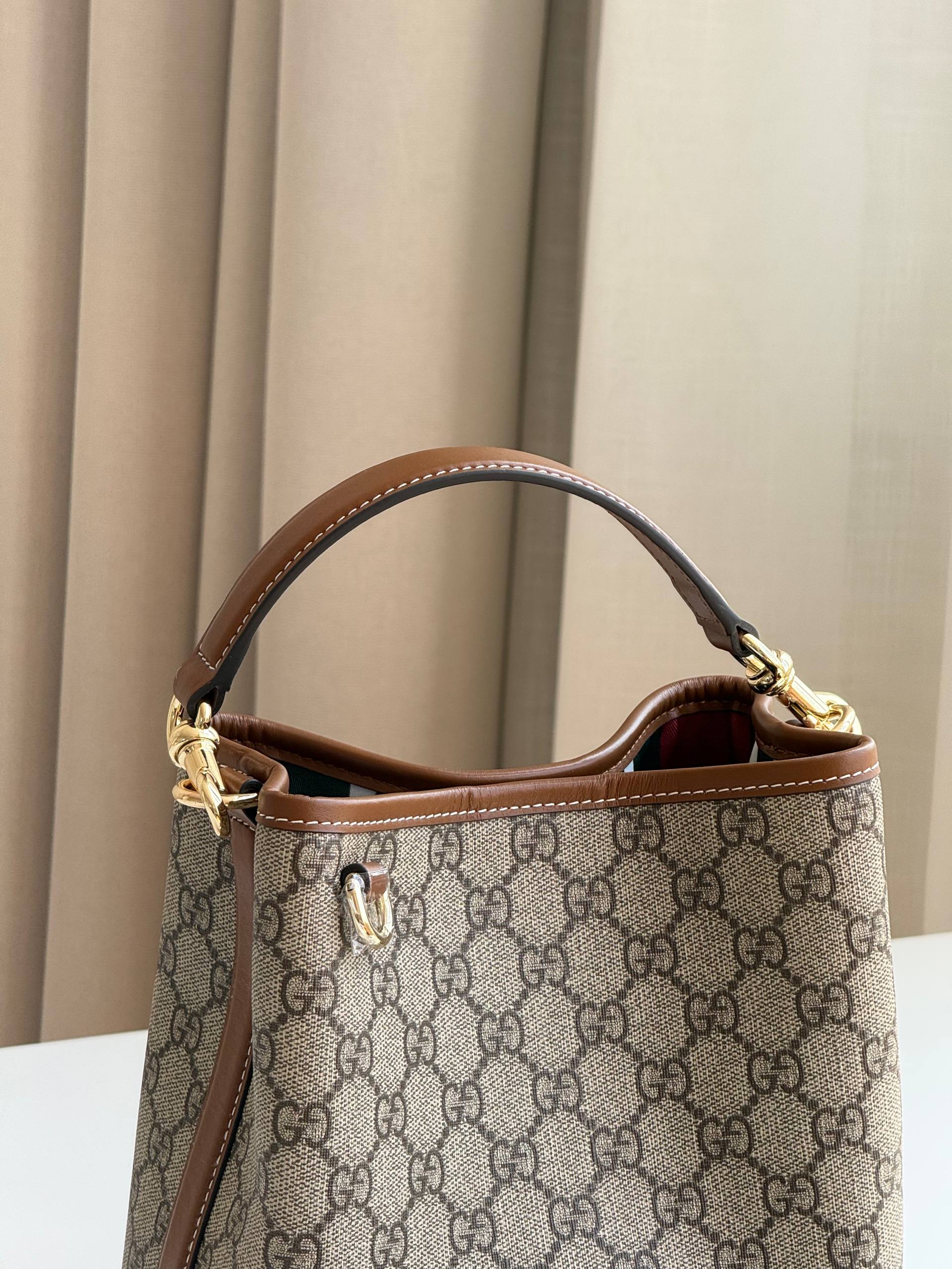 Gucci GG Emblem Bucket Bag