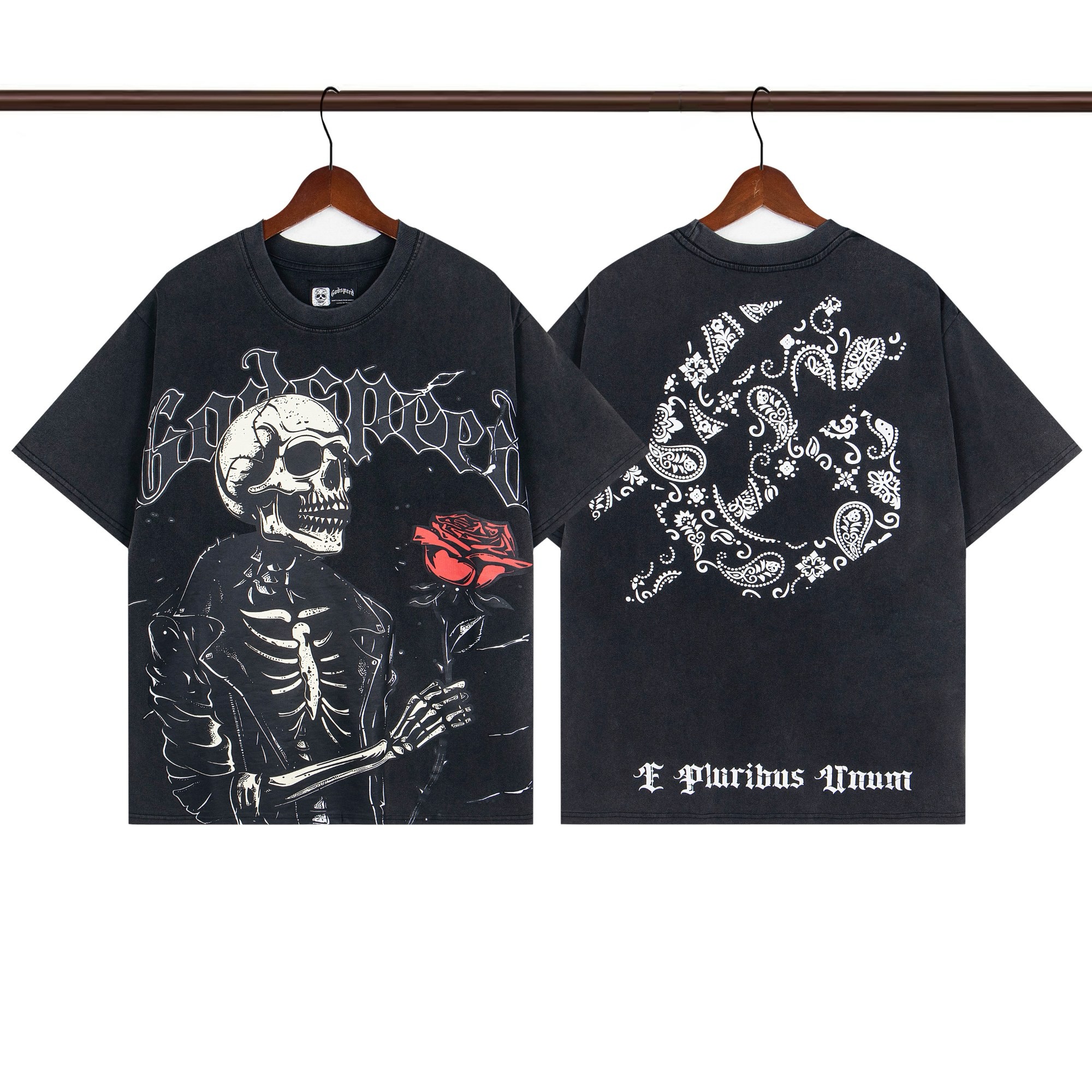 godspeed 25SS washed black tee