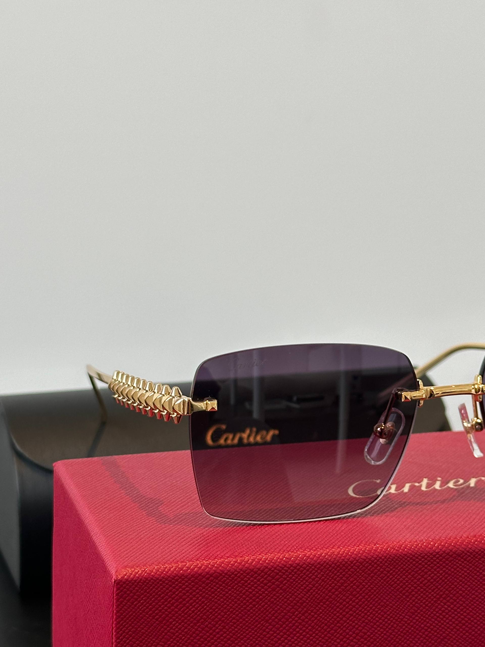 Cartier Panthère de Cartier Rimless Sunglasses