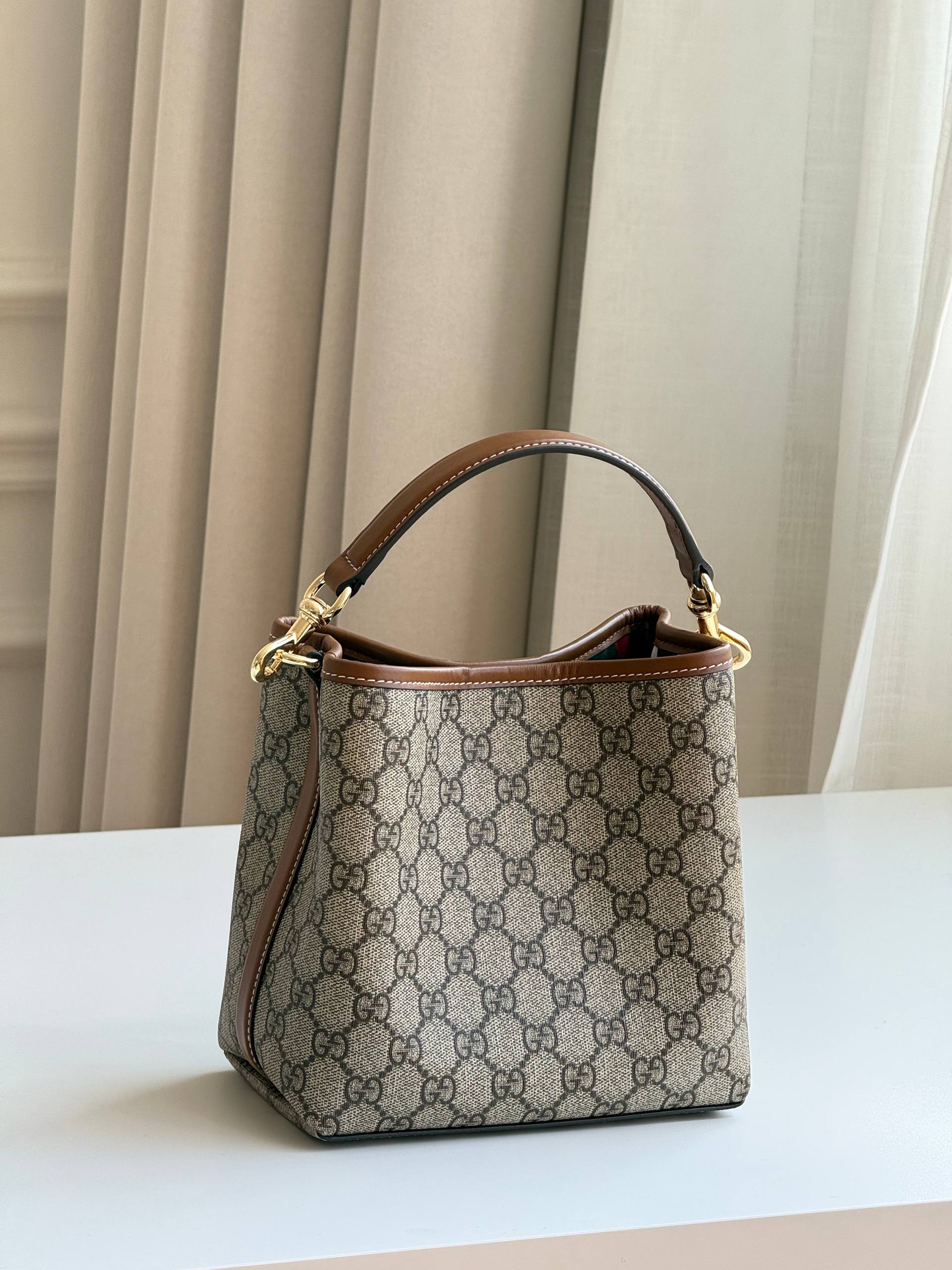 Gucci GG Emblem Bucket Bag
