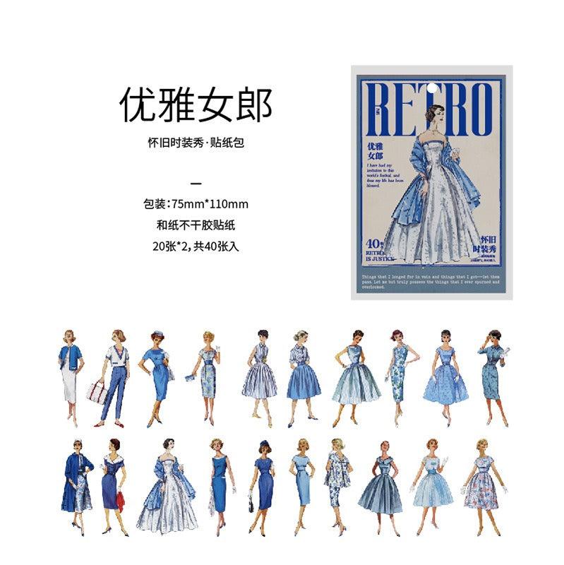 1185 Sticker Bag Nostalgia Fashion Show Collection