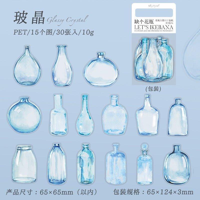 1095 PET Stickers Missing Vase Series