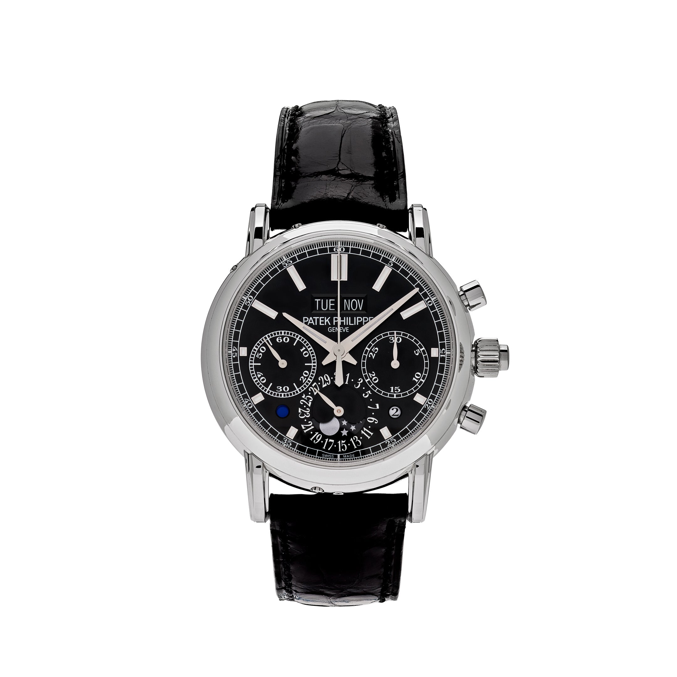 Patek Philippe Grand Complications Perpetual Calendar Chronograph Platinum 5204P-011【1:1 Replica】