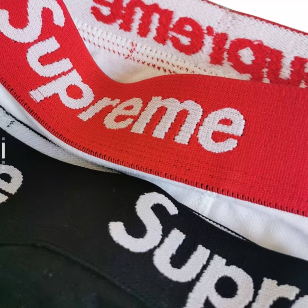 Supreme Men's Solid Color American Underwear, Youth Flat Corner Shorts, Breathable Four Corners