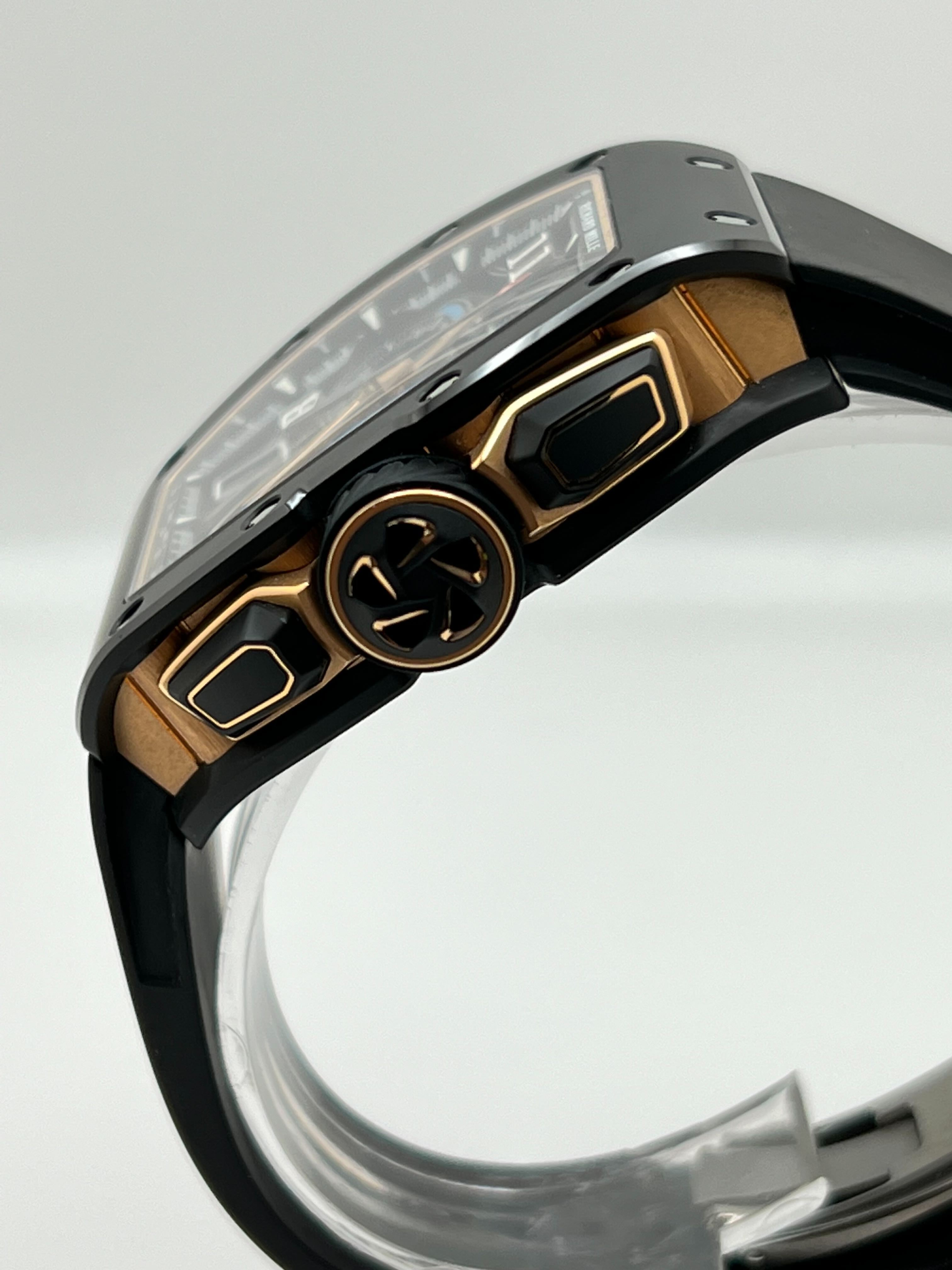 Richard Mille Lifestyle IN-HOUSE Chronograph Black Ceramic RM72-01【1:1 Replica】