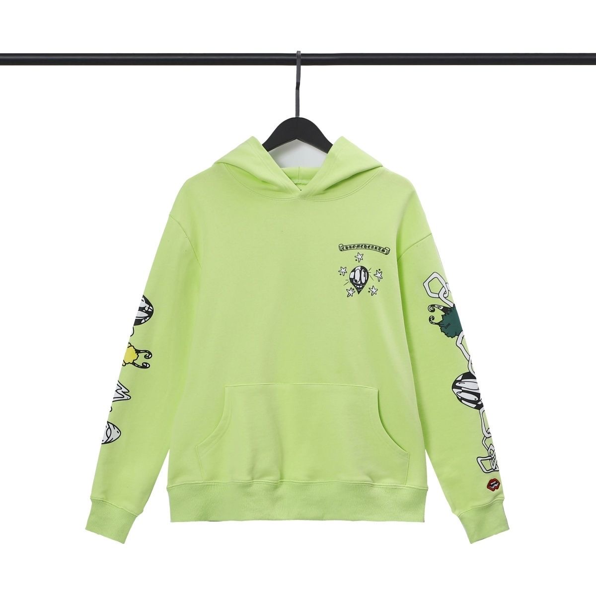 CH Lock Face Hoodie Light Green Color