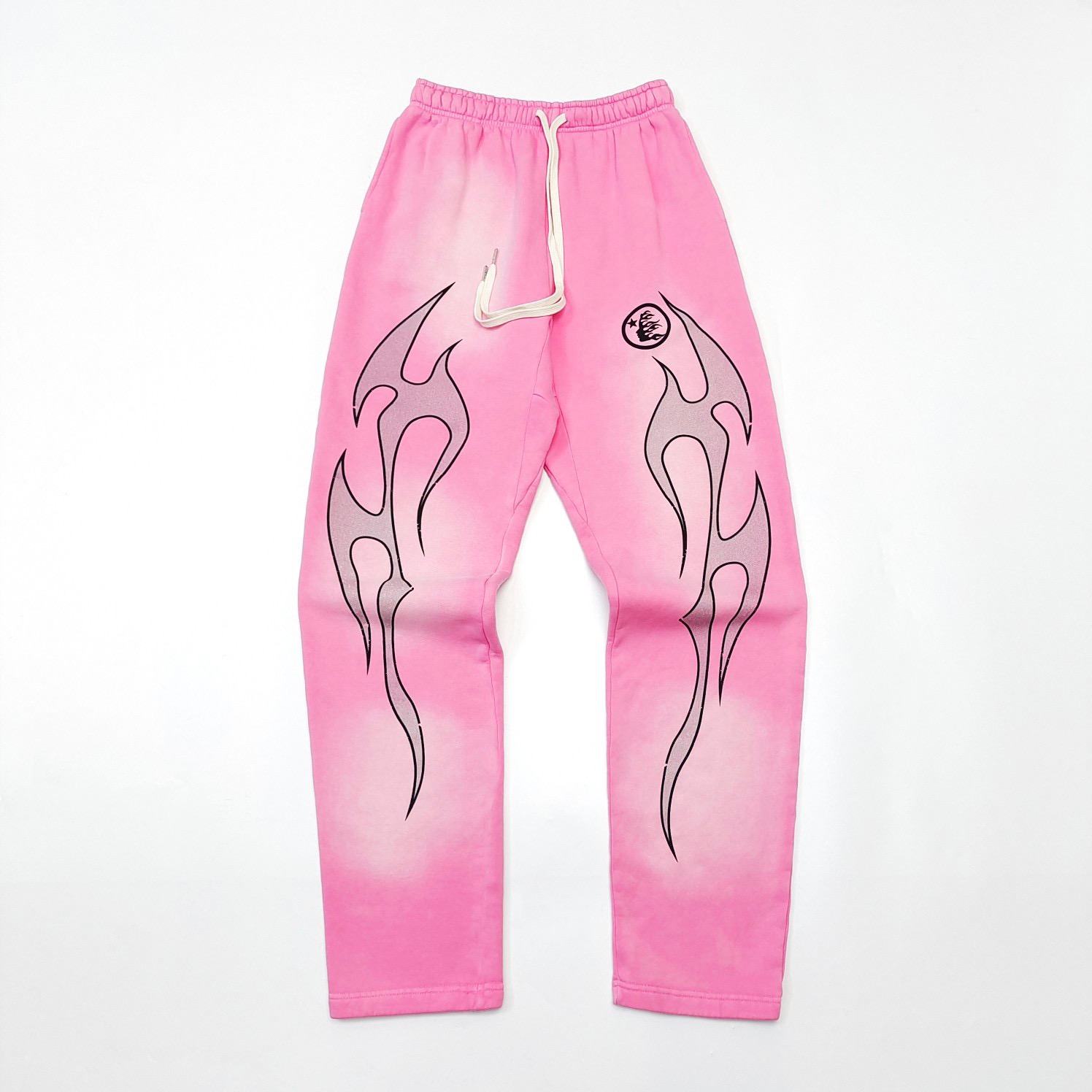 !:1 Version Flame Logo Pants Pink 2 Styles