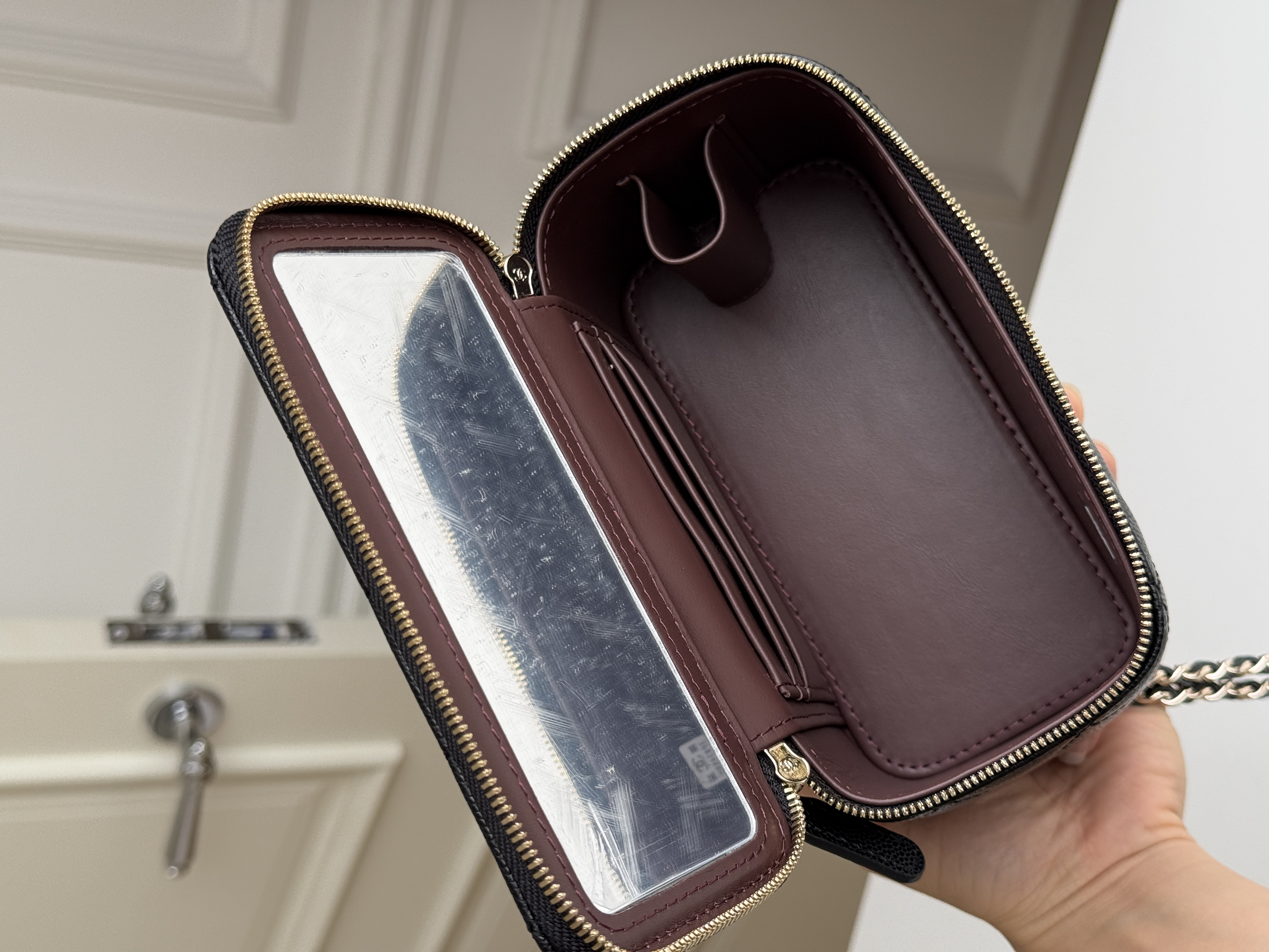 Small Caviar Chanel Vanity Case