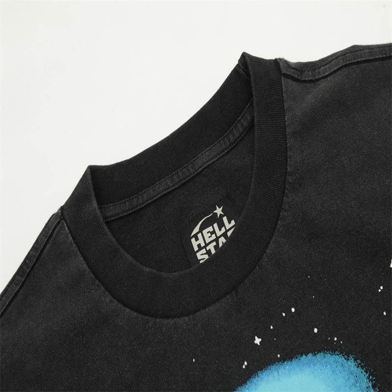black blue big logo T