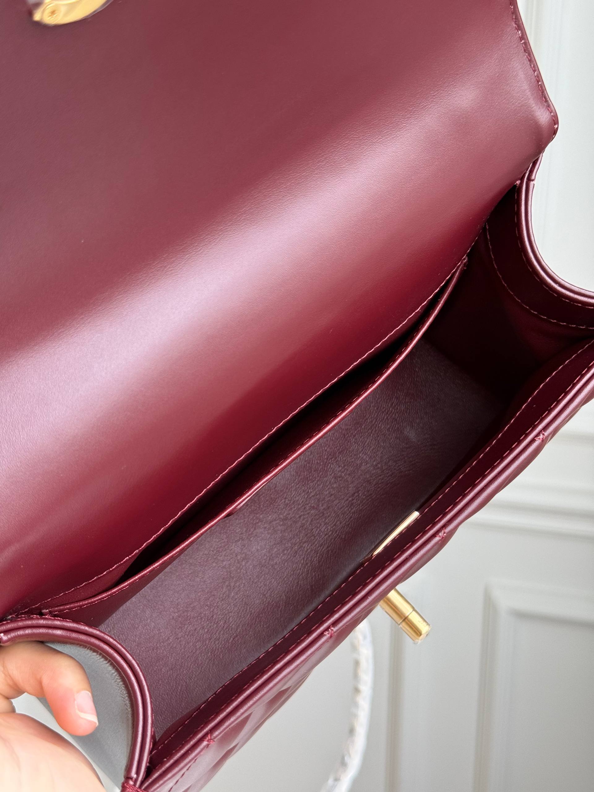 Chanel Burgundy Flap Bag