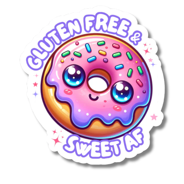 Gluten Free & Sweet AF Sticker