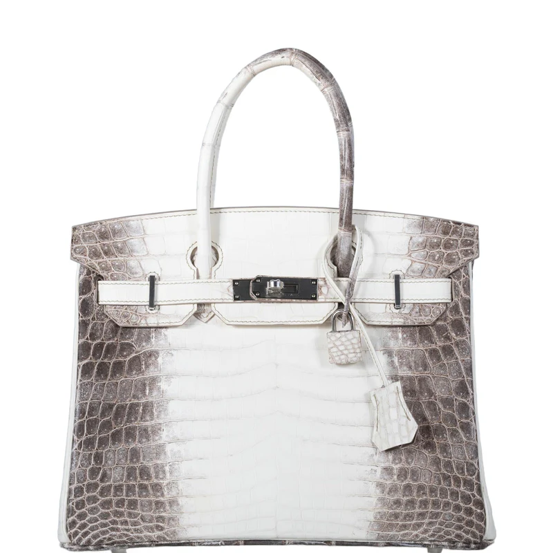 Hermes Birkin Himalayan 25-30 crocodile skin