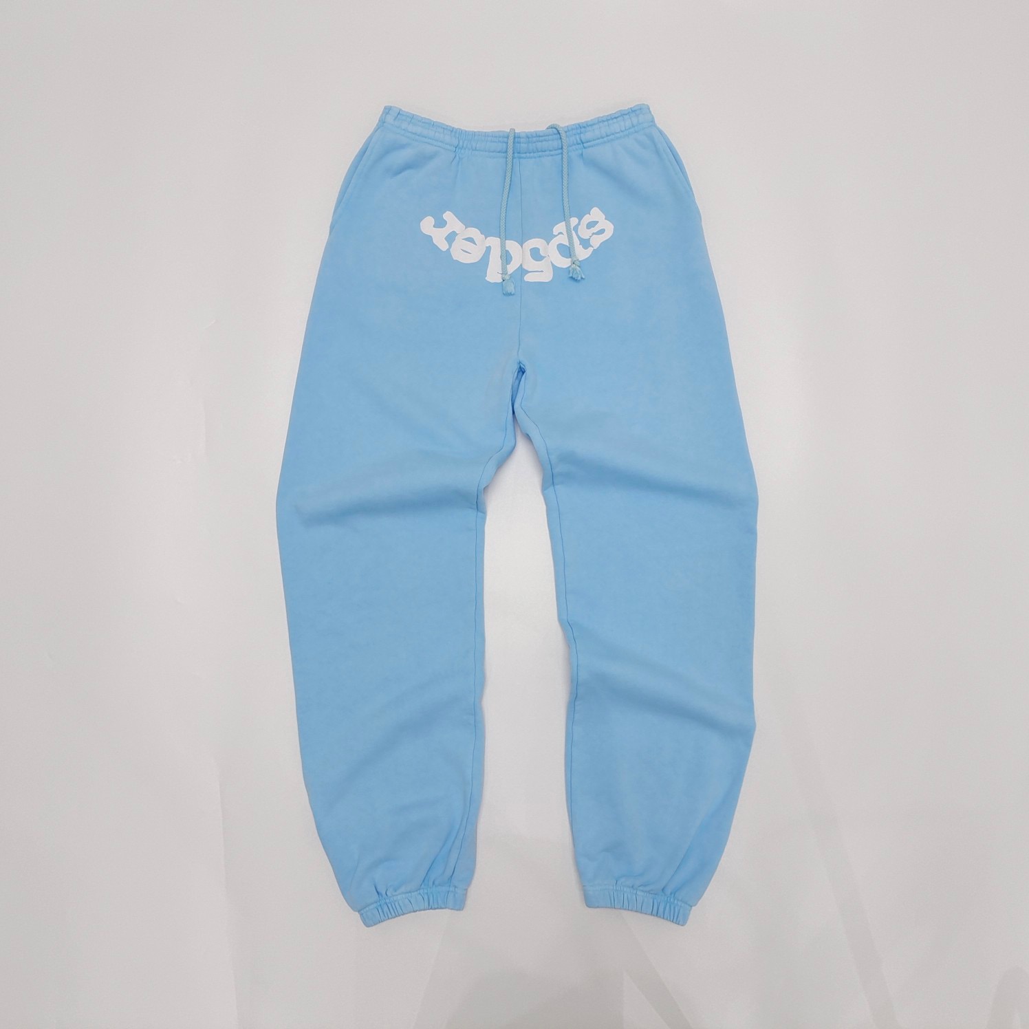 1:1 Best Quality Letters Pants Sky Blue Color