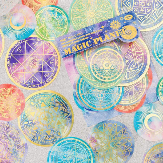 1051 Foil Sticker Pack Fantasy Planet Collection
