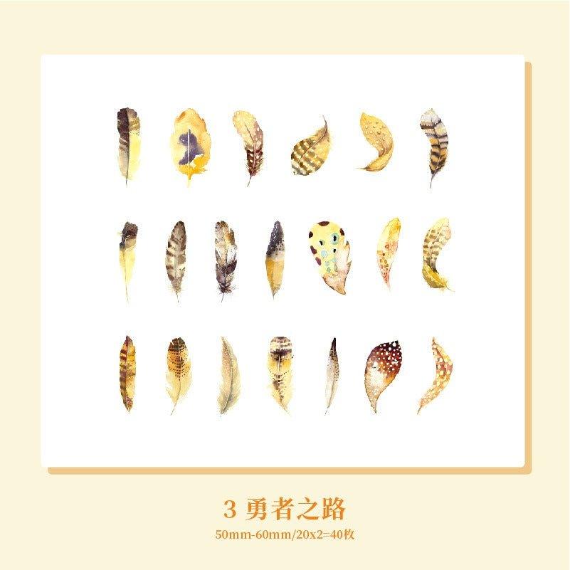 1166 Sticker Pack Fantasy Feather Series