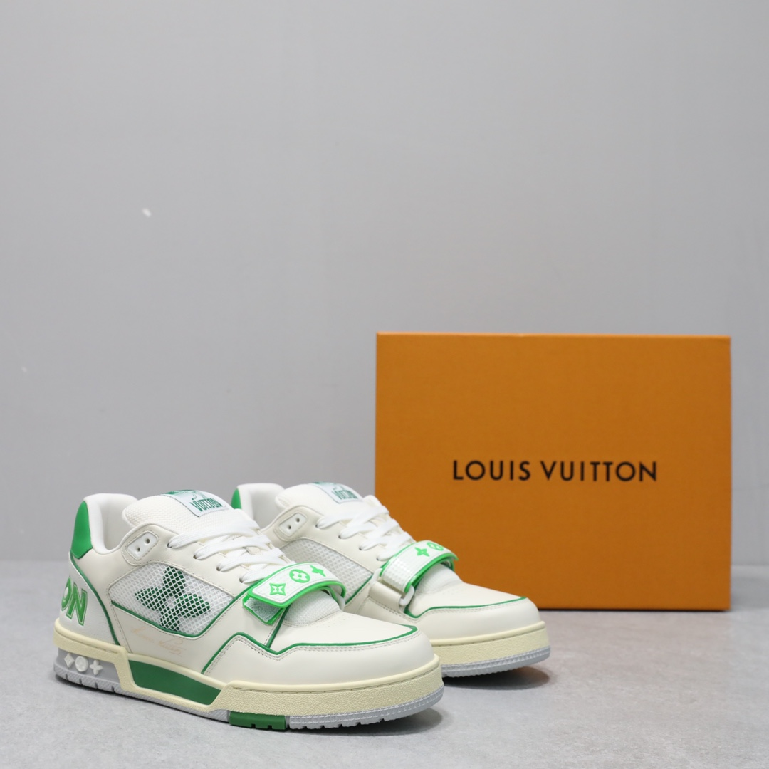 2024 LV Trainer Low Green and White  Color