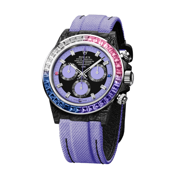 ROLEX Diw Daytona carbon rainbow violet 40mm carbon【1:1 Replica】