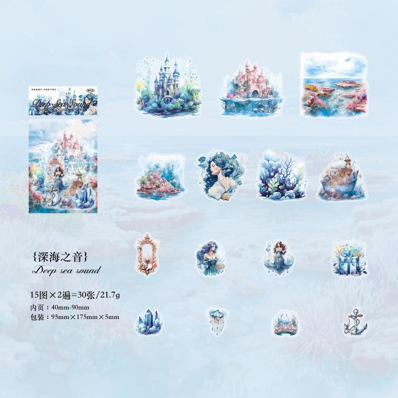 1198 PET Sticker Pack Ocean View Series