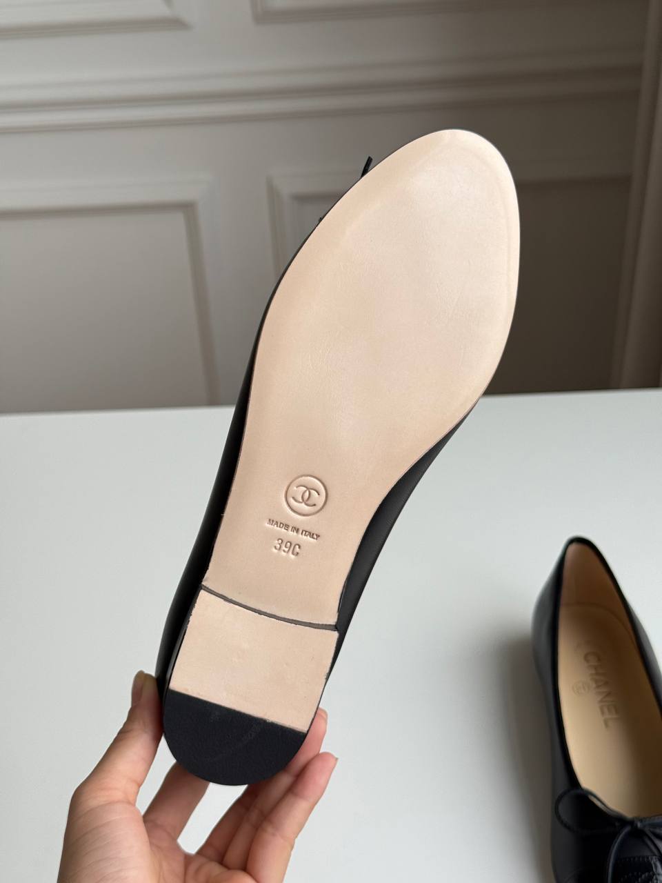 CHANEL Classic Cap-Toe Ballerina Flats