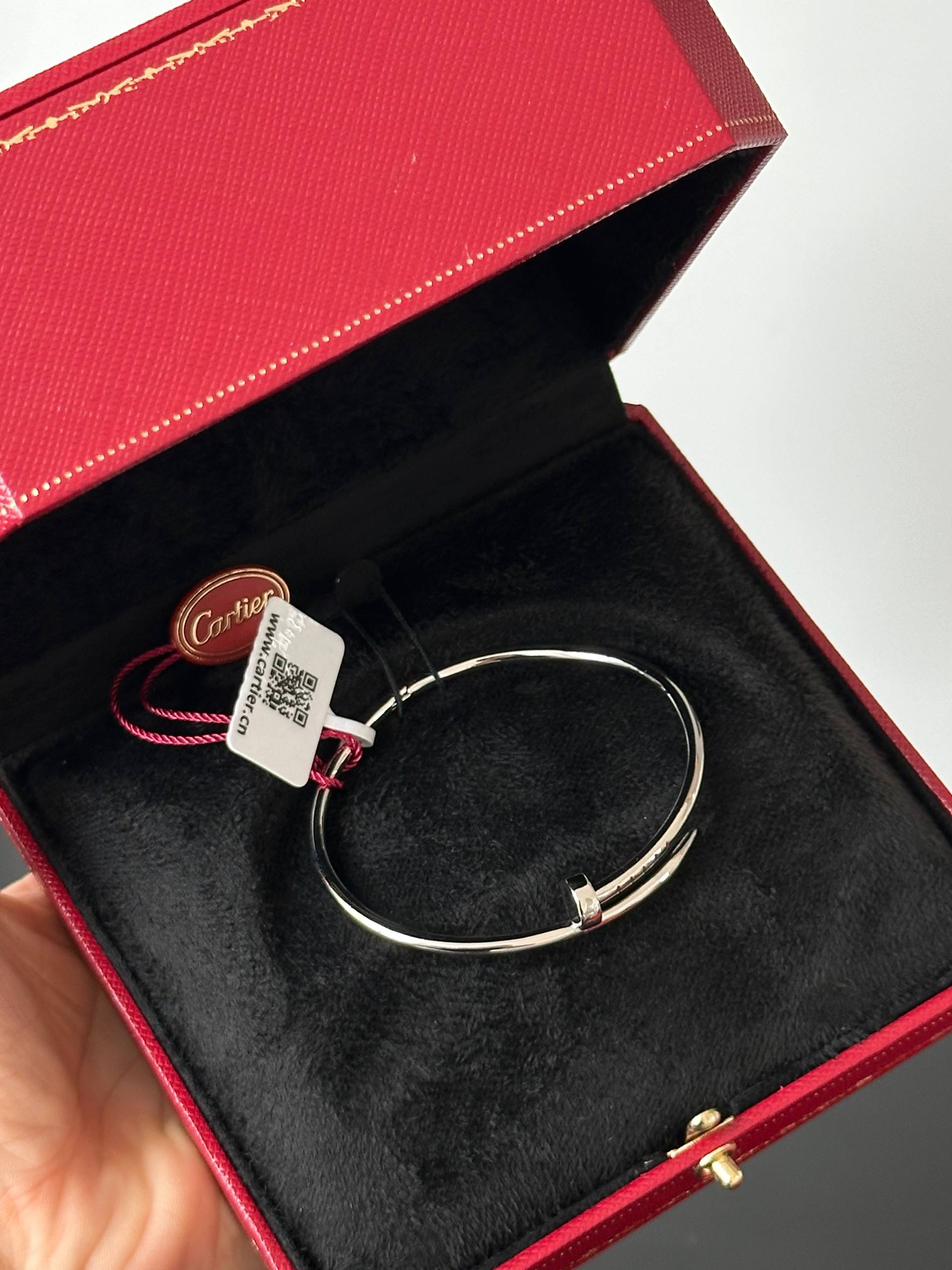 Cartier LOVE White Gold Open Nail Bangle
