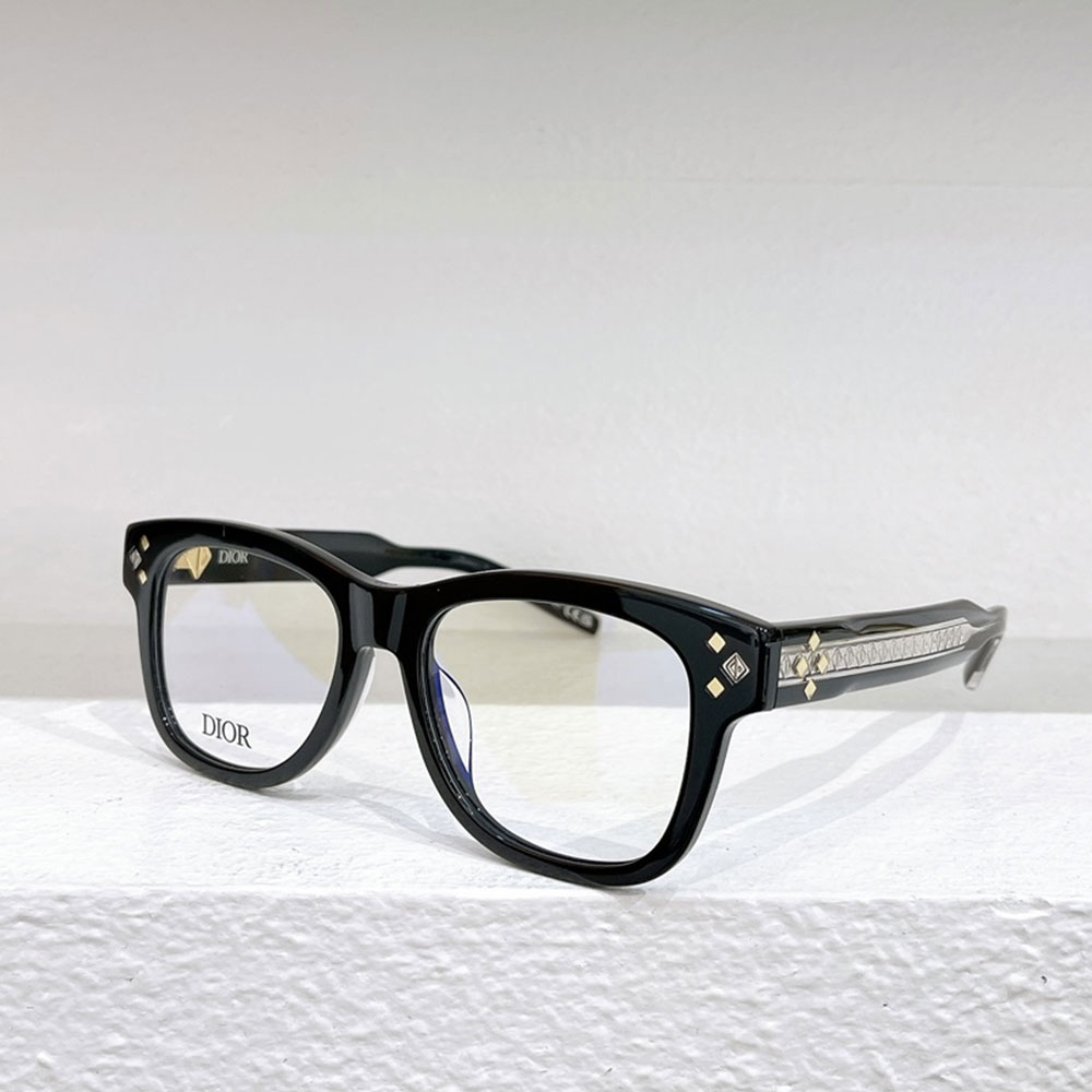 Dior Mirror Leg Diamond Logo sunglasses Top quality