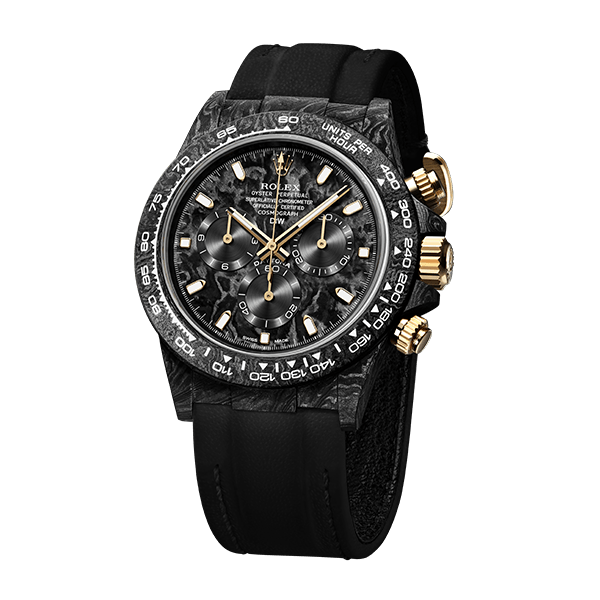 ROLEX Diw Daytona black & gold 40mm oyster carbon【1:1 Replica】