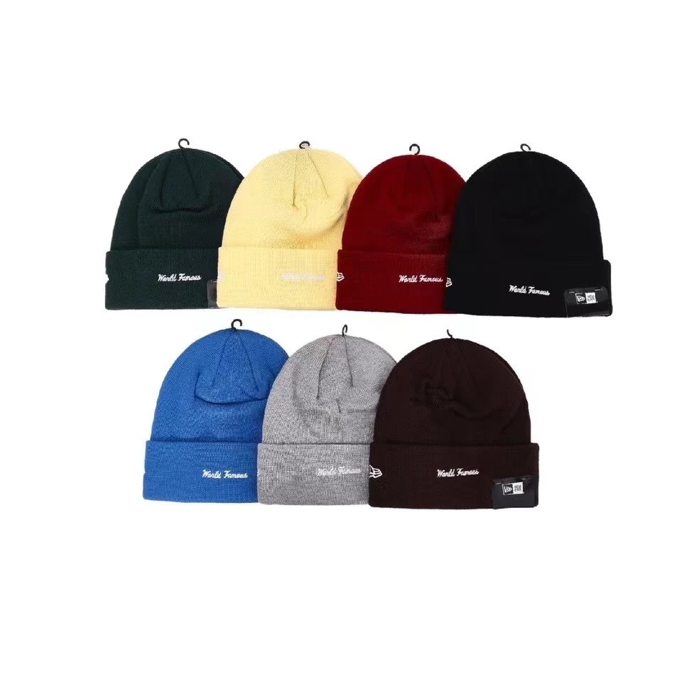1:1 Best Quality Supreme 22FW New Era Box Logo Beanie 7 Colors