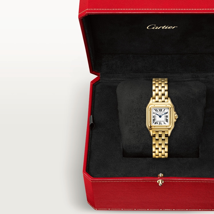 PANTHÈRE DE CARTIER WATCH Small model, quartz movement, yellow gold【1:1 Replica】