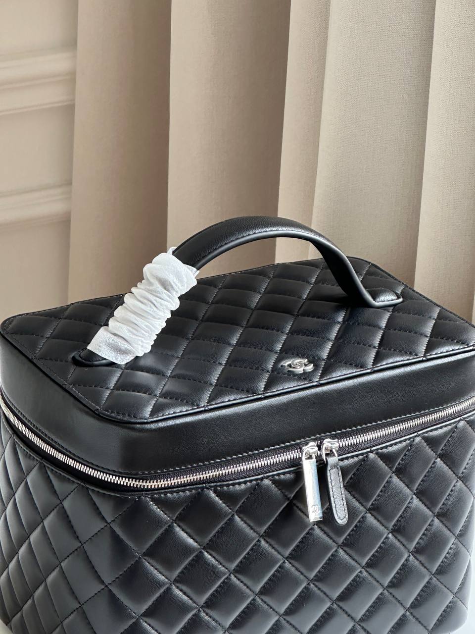 CHANEL Large Quilted Lambskin Vanity