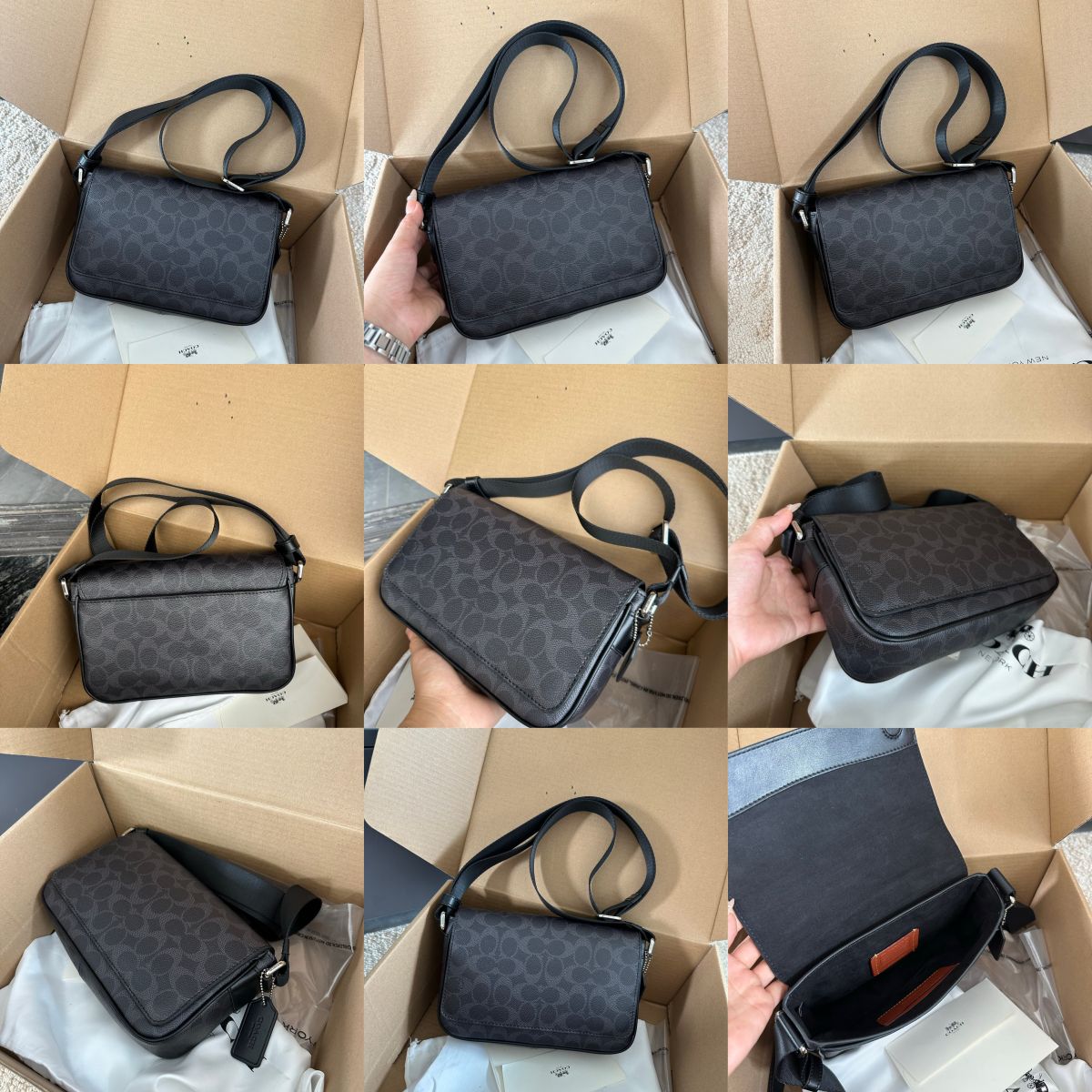 Men Handbag CDZ95 CDZ97 Jack Small Flap Crossbody Shoulder Bag