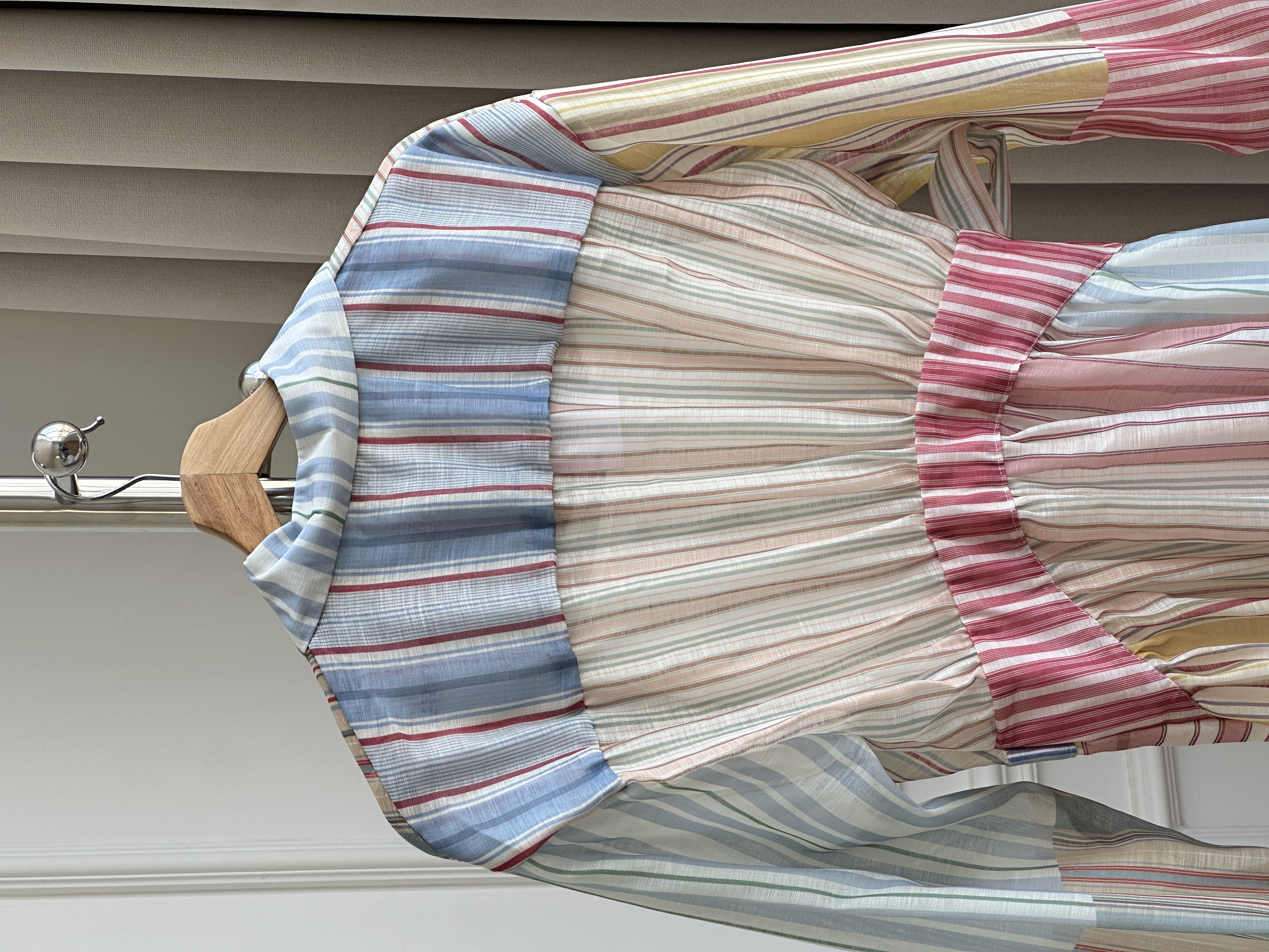Zimmermann Rebellion Striped Linen-Silk Shirtdress