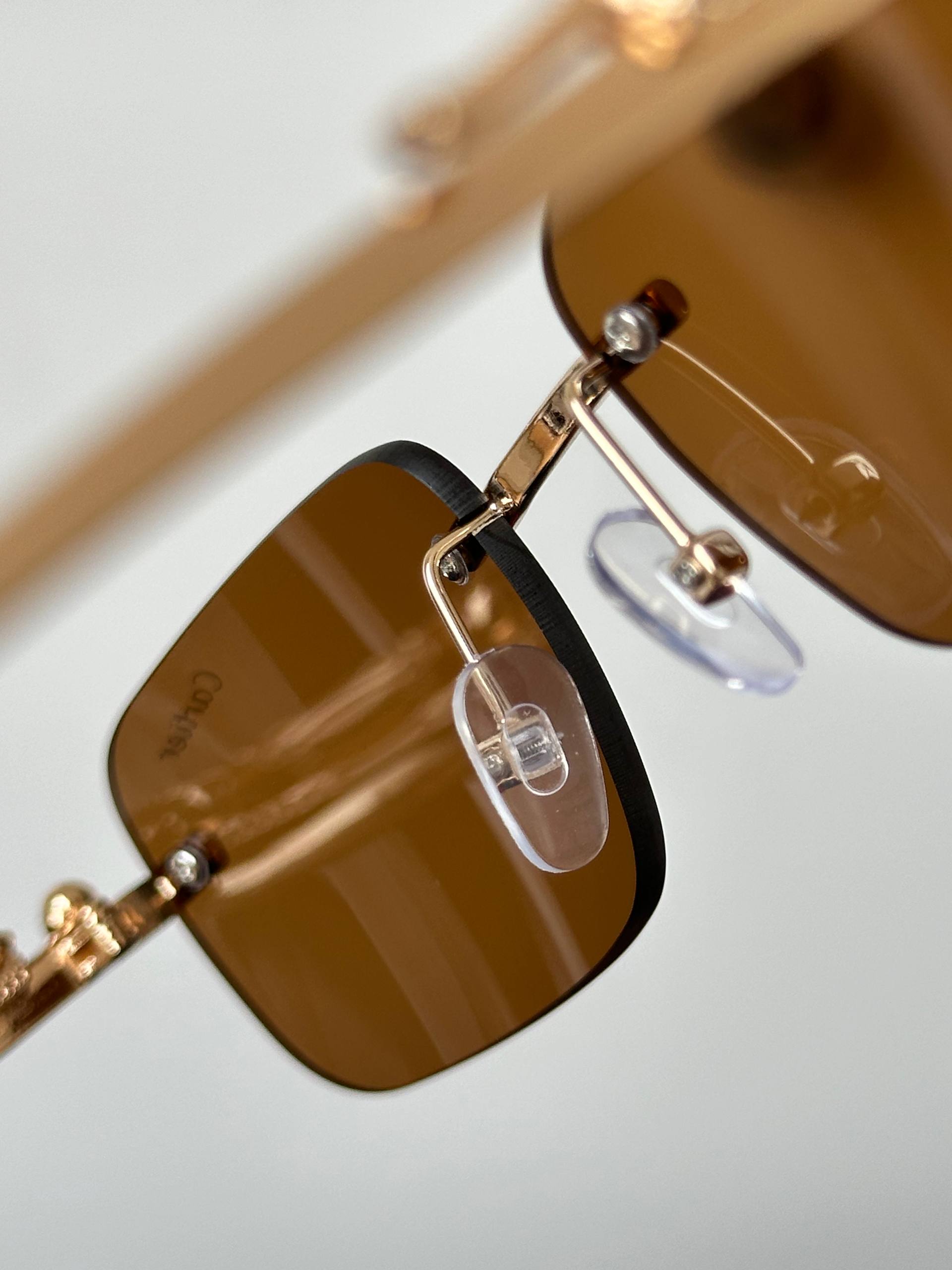 Cartier Panthère de Cartier Rimless Panther Sunglasses