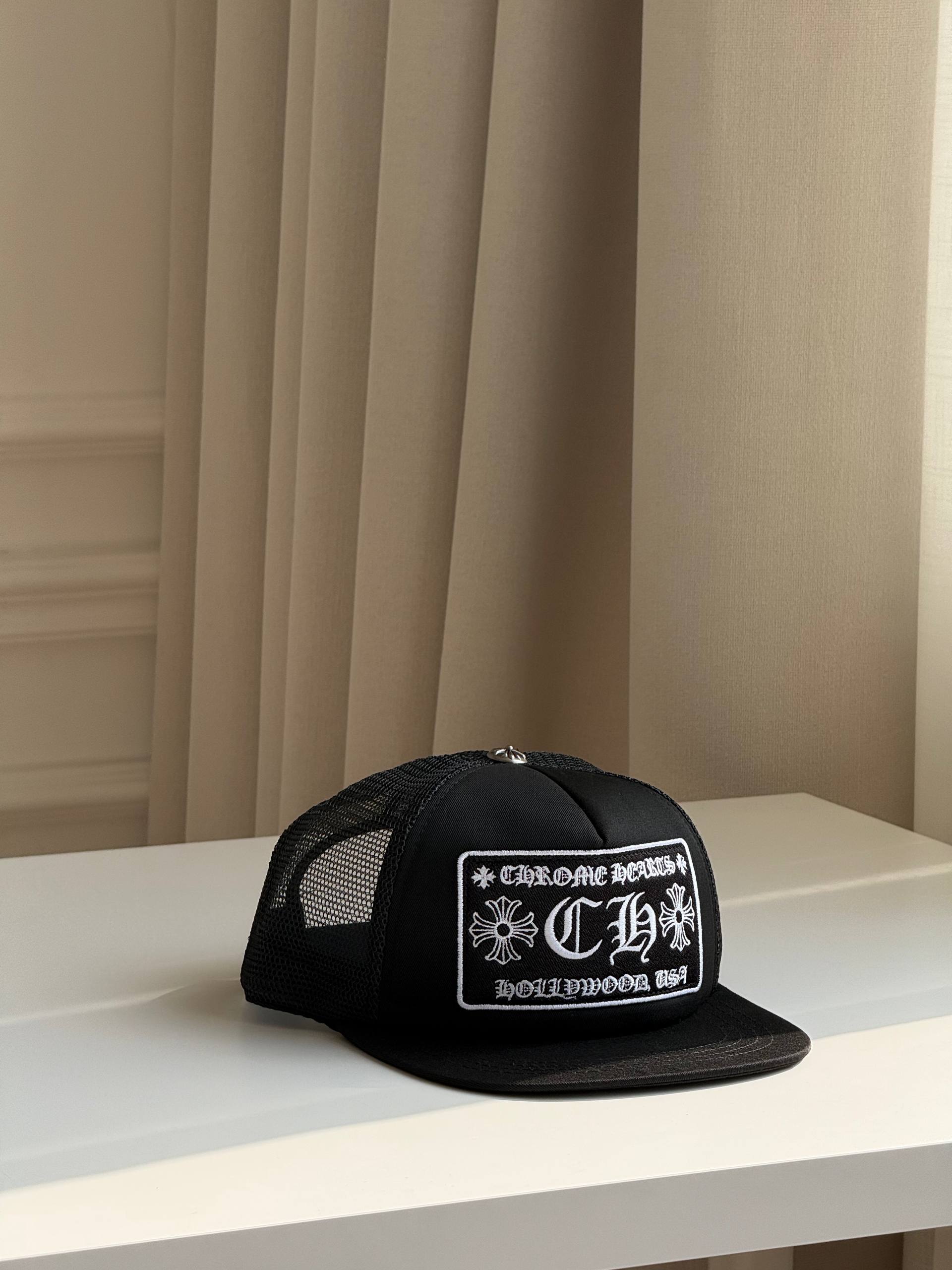 Chrome Hearts Hollywood Trucker Mesh Cap
