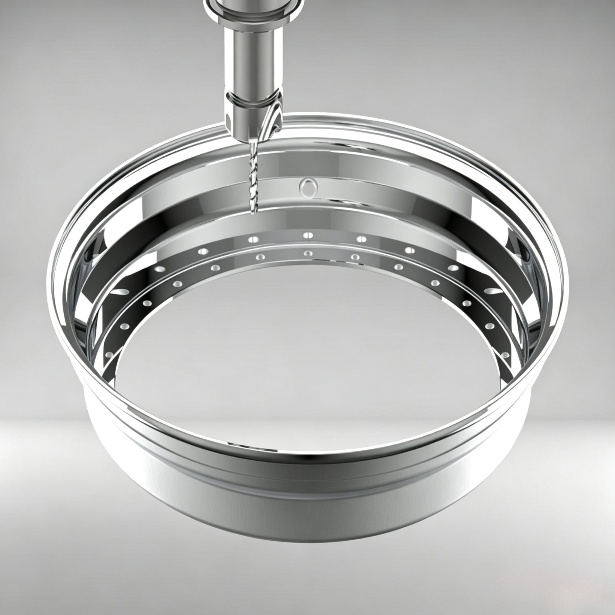 Custom 12 Inch Step Outer lip Straight Flange