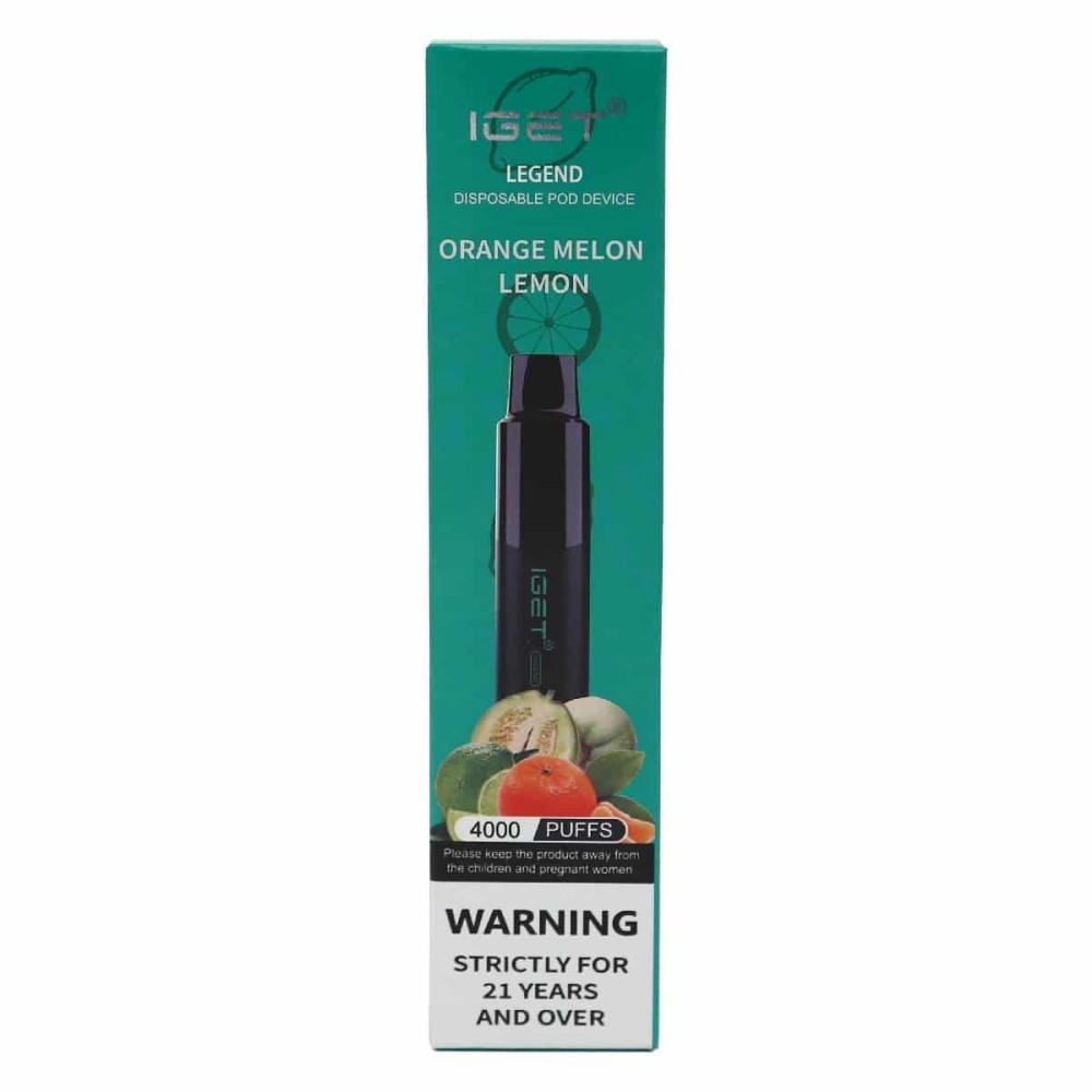 IGET Legend 4000 Puffs Orange Melon Lemon 2PCS