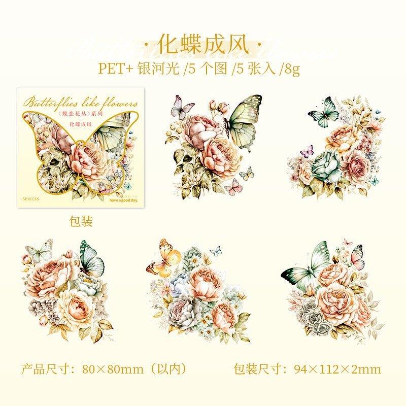 1161 Sticker Pack Butterfly Bush Collection