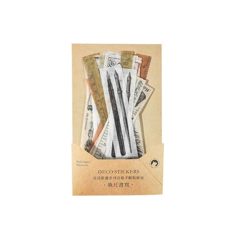 1025 Sticker Pack Long Poem Excerpt Series