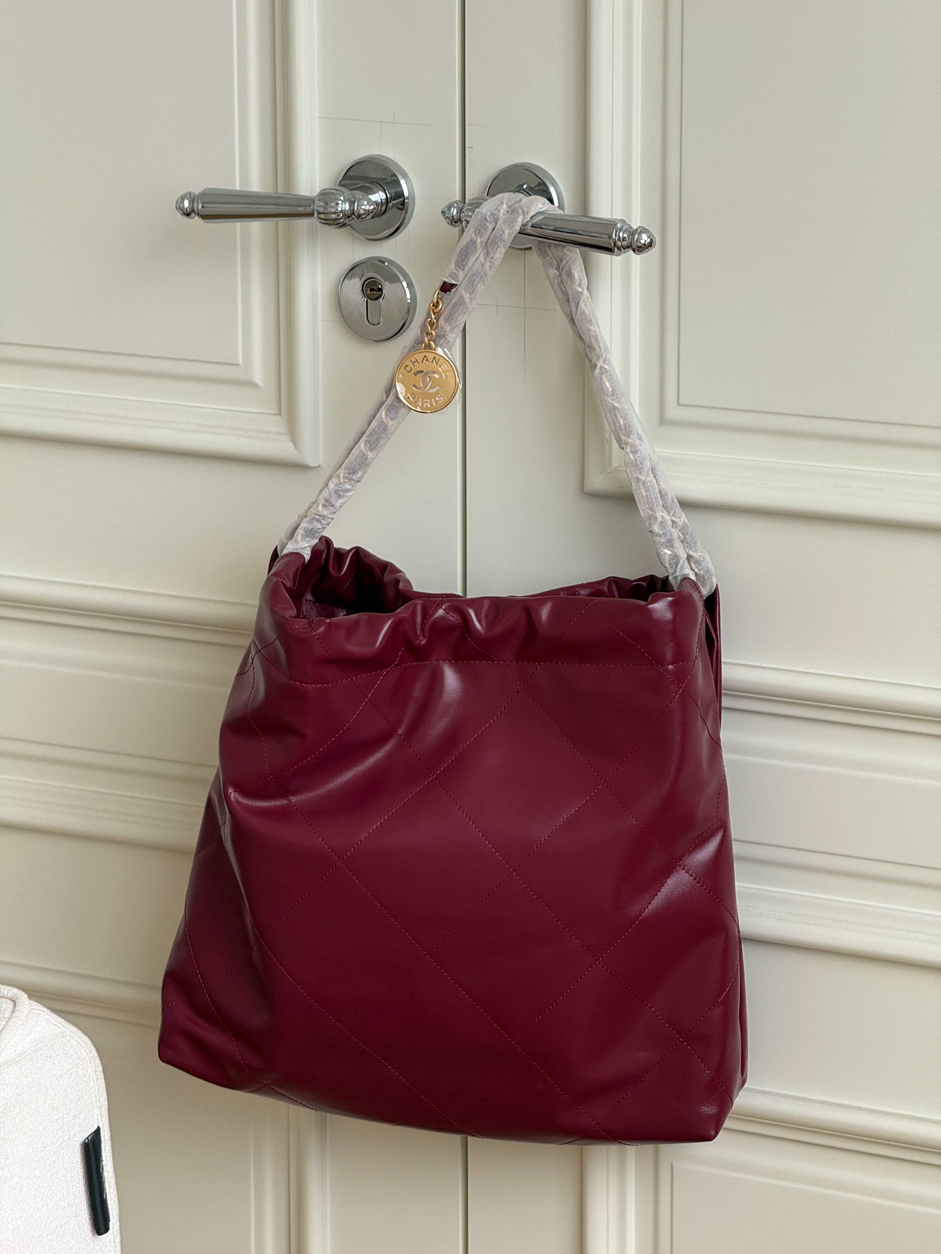 Limited Edition Burgundy Chanel 22 Bag