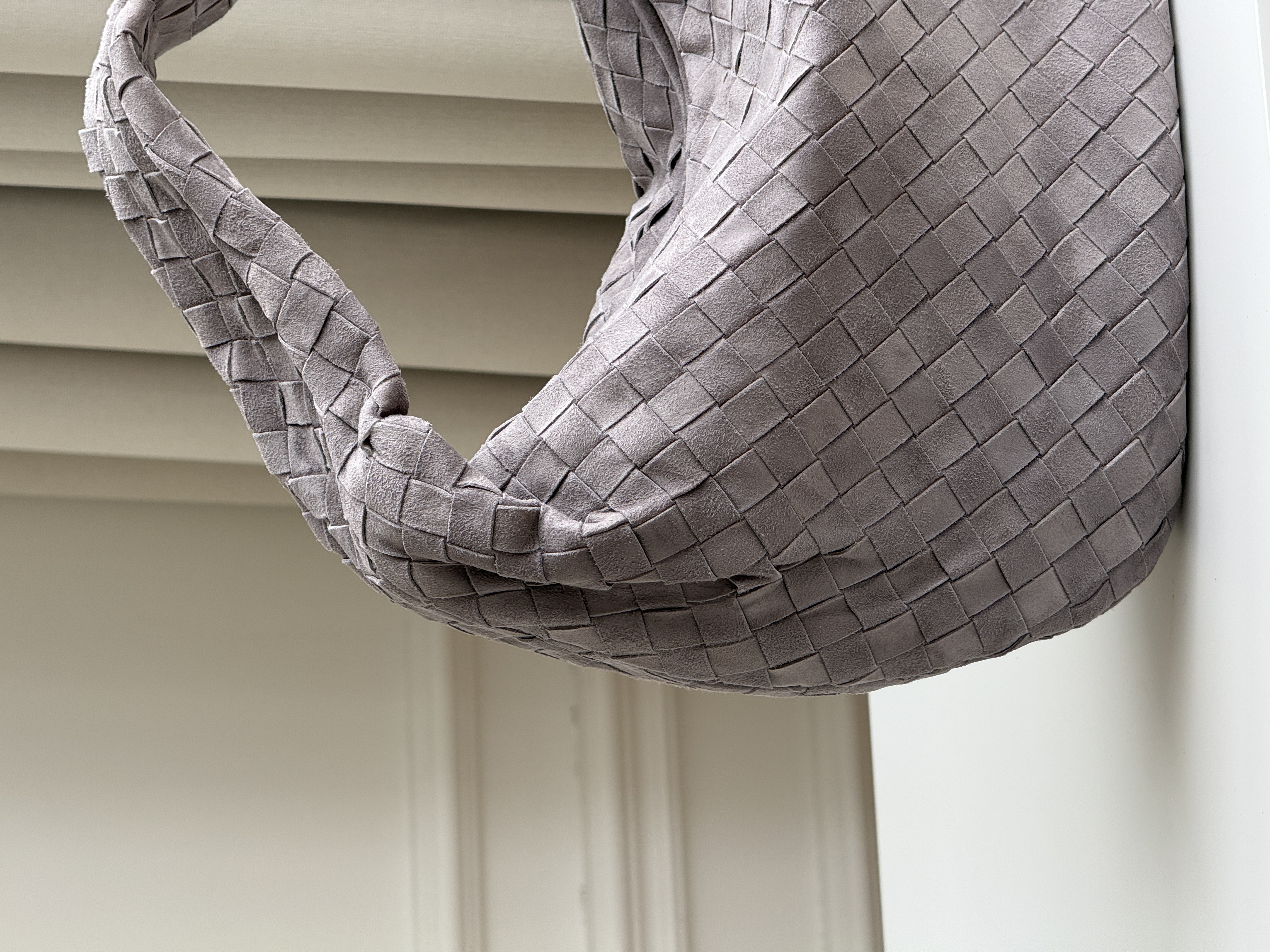 Bottega Veneta Large Jodie Suede Intrecciato Bag
