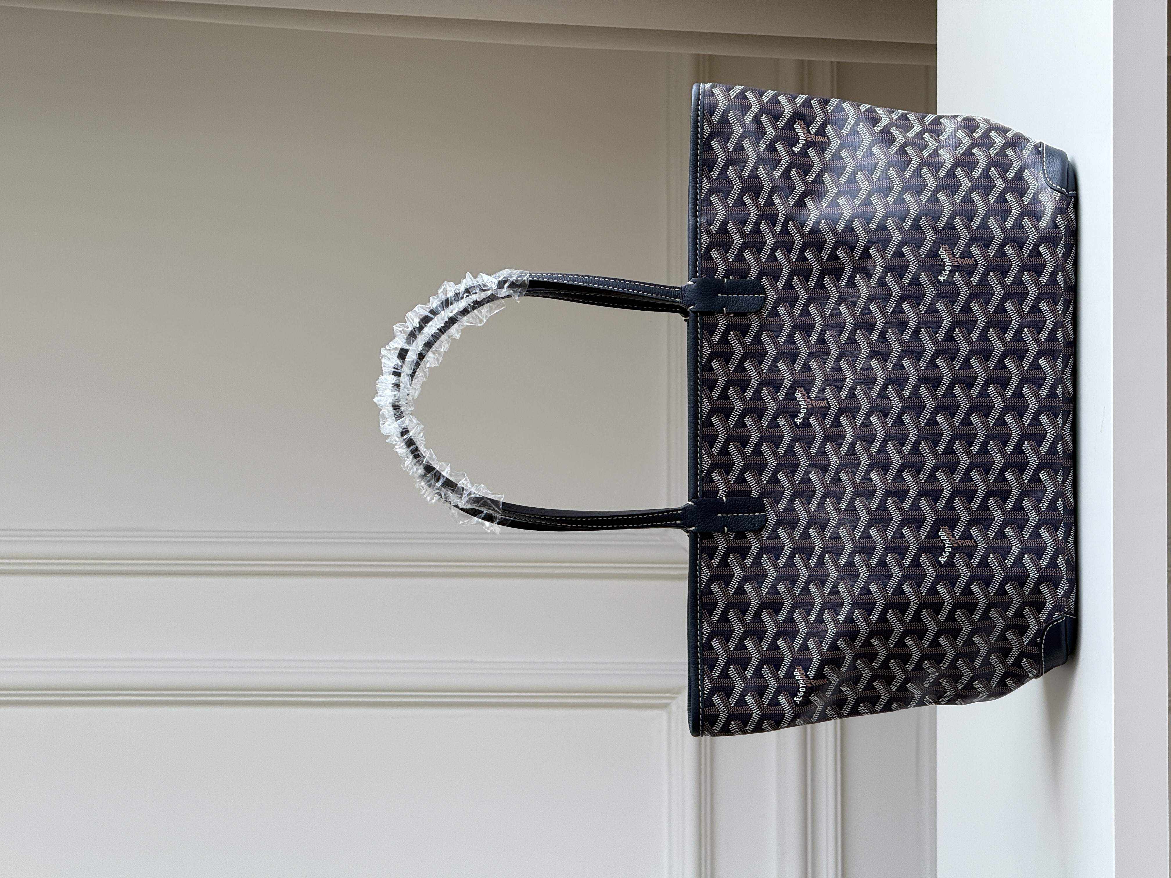 Goyard Saint Louis Navy Tote Bag
