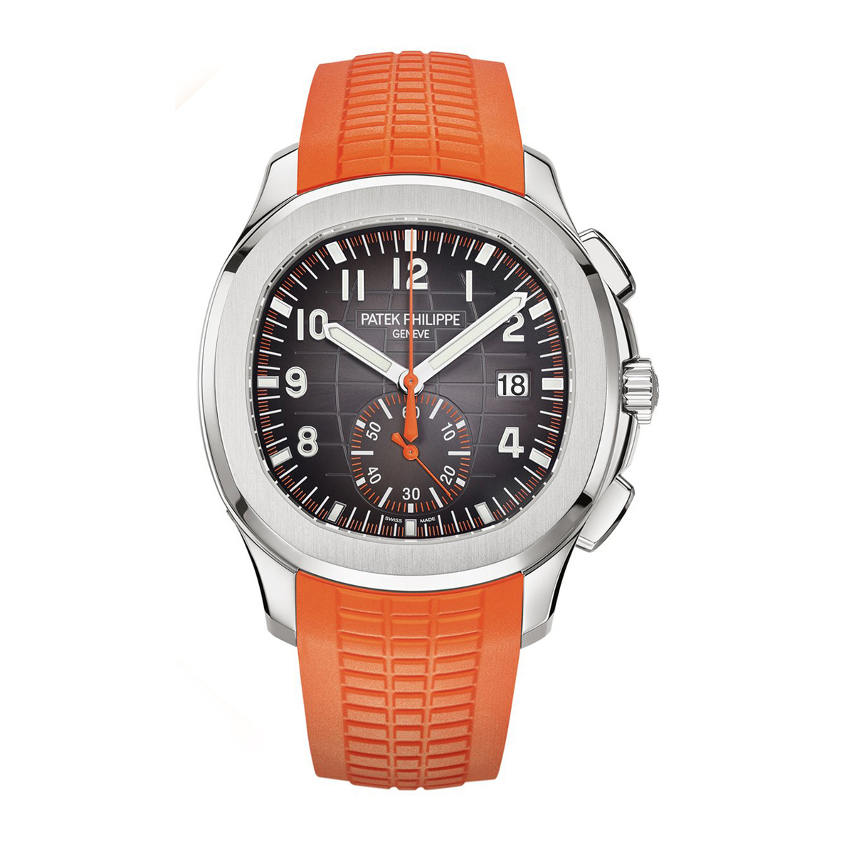 Patek Philippe 5968A-001 Aquanaut Chronograph Steel & Orange Rubber【1:1 Replica】