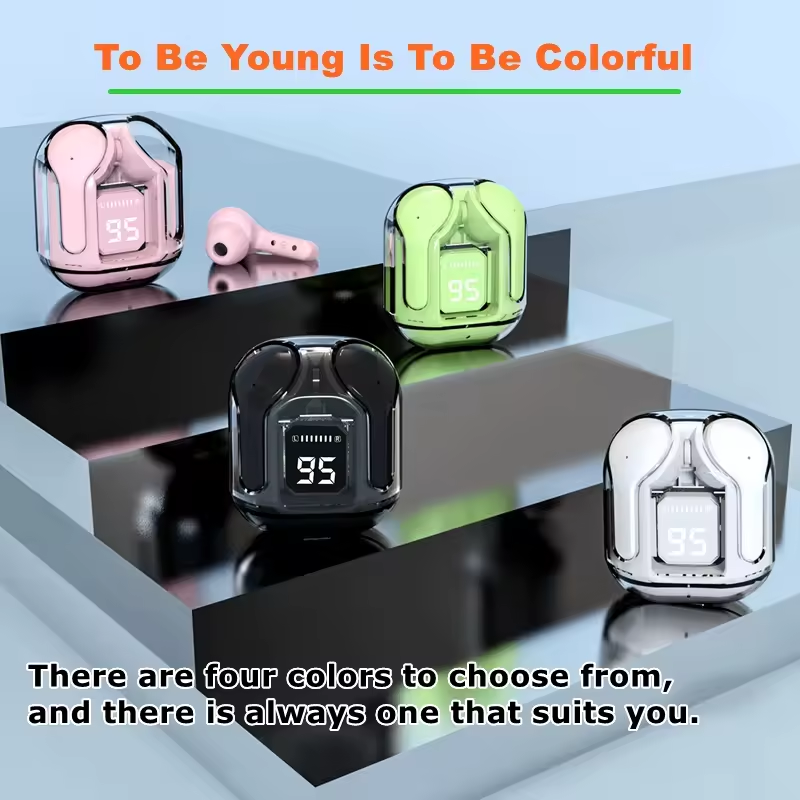 TWS Headphones Transparency Earphones ENC Auriculares AIR31 Pro Wireless Headset Clear Case Earbuds