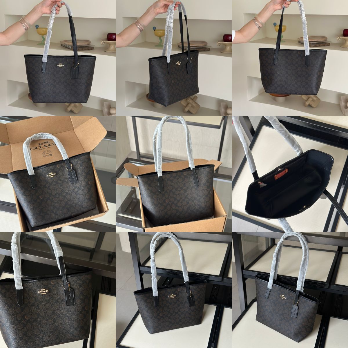Men Handbag CDX82 CDZ09 Medium City Tote Bag Pretty Signature Canvas