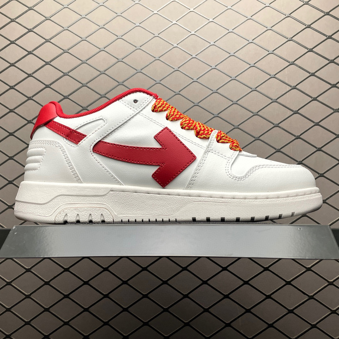 1:1 Best Quality Off White Out of Office Shoes White with Red Logo