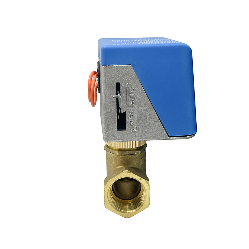 2 Way Electric Shut-off Valve – Brass Motorized Valves 2-Wire Fan Coil Air Conditioning Water Switch (DN15-DN25,220V)