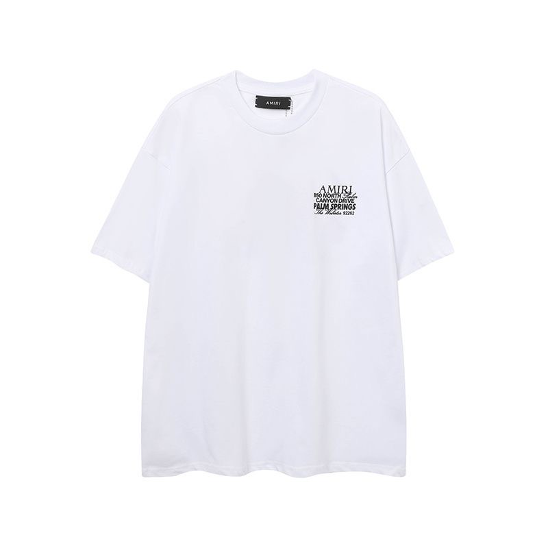 AMIRI Back Pink Bone Tee 2 Colors