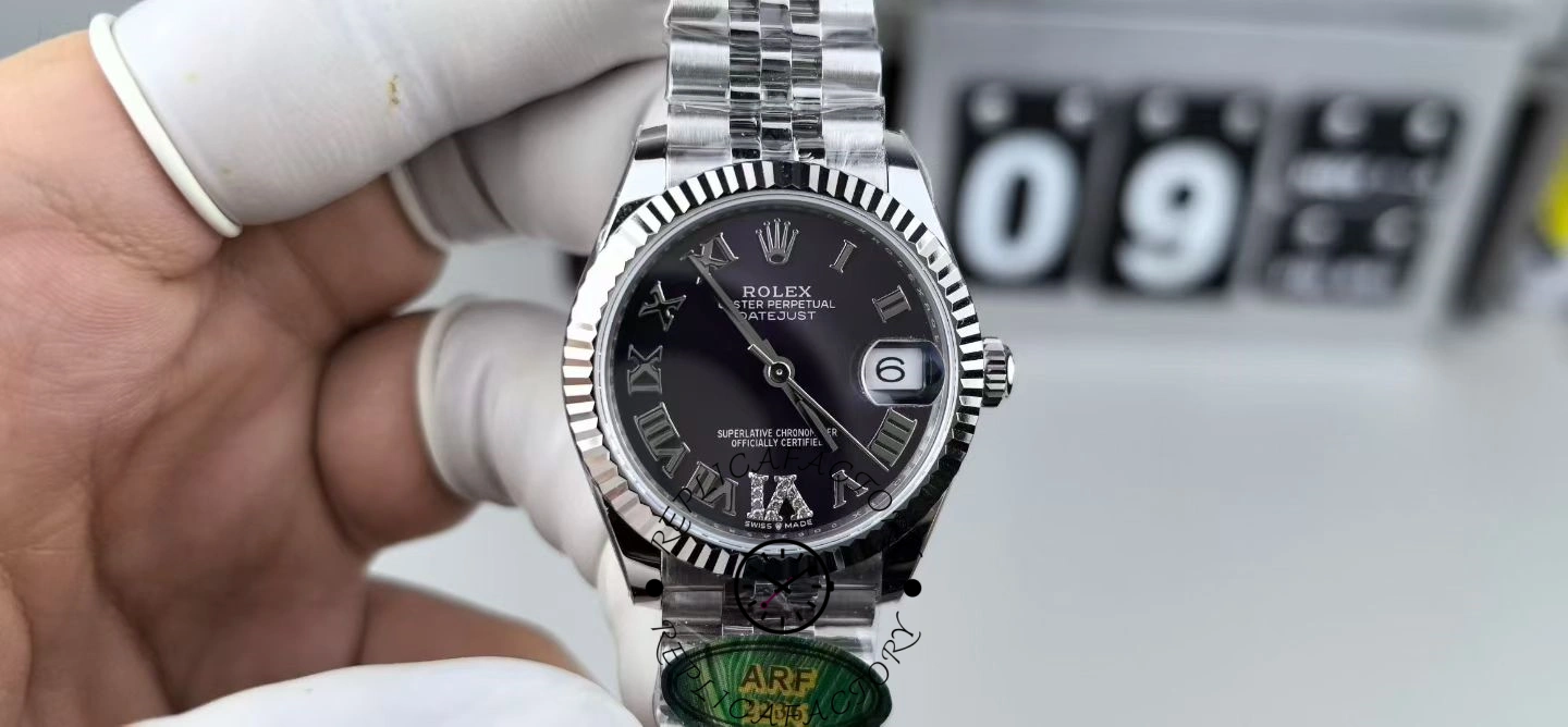 Rolex Datejust 31 Black Dial Jubilee Bracelet 278274 0002 Women's Watch