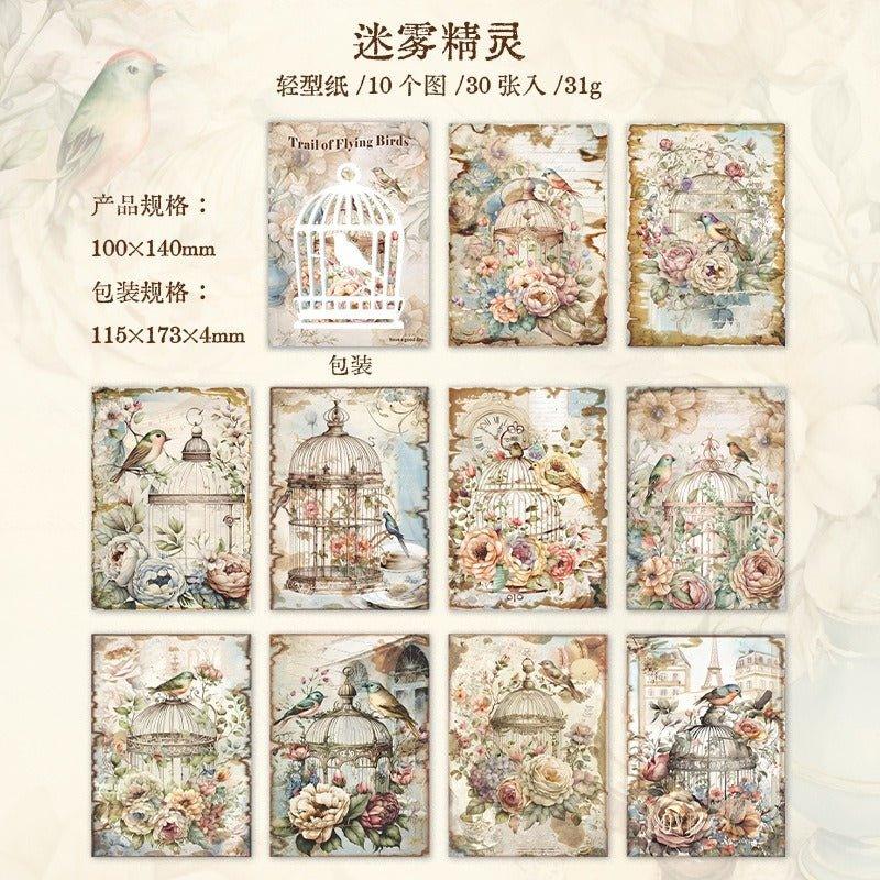 2117 Material Paper Birds of Prey Collection