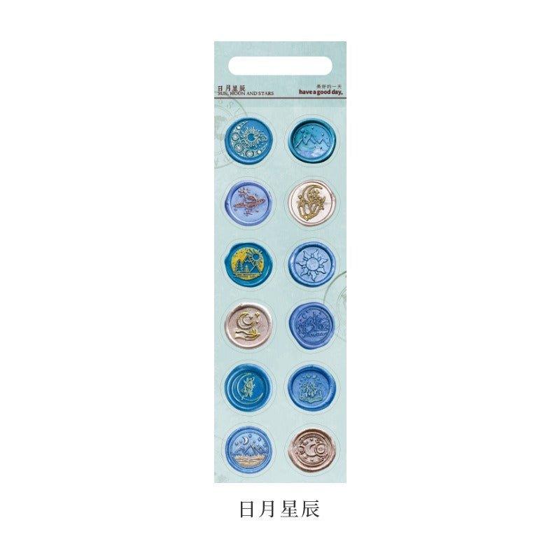 1119 Shaped Stickers Daydreamer-Fire Paint Drip Series